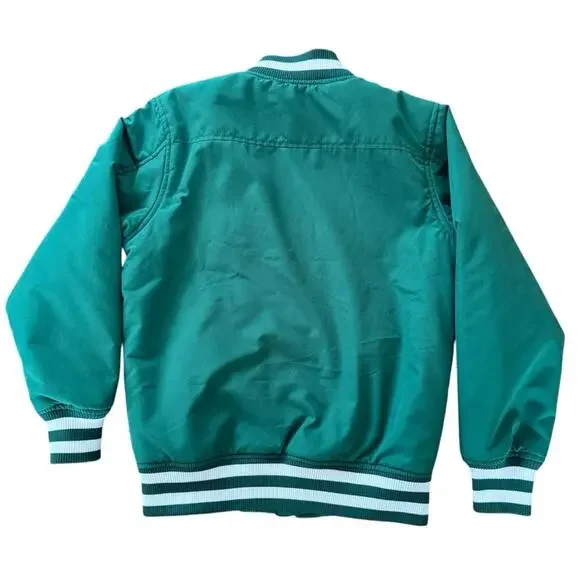 Old Navy Boys Bomber Varsity Jacket Patch Medium Size 8 - Picture 6 of 9